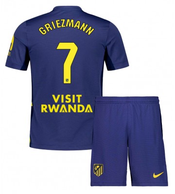 Atletico Madrid Antoine Griezmann #7 Borta Kläder Barn 2025-26 Kortärmad (+ Korta byxor)